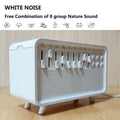 White Noise Sleep Aid Device with Bluetooth Speaker and Aromatherapy Humidifier