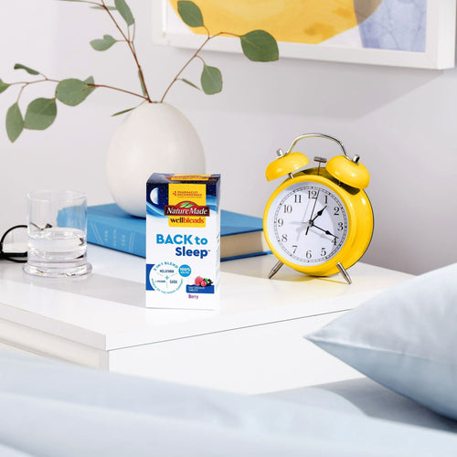 Back to Sleep Tablets: Melatonin 1 mg, L theanine, GABA