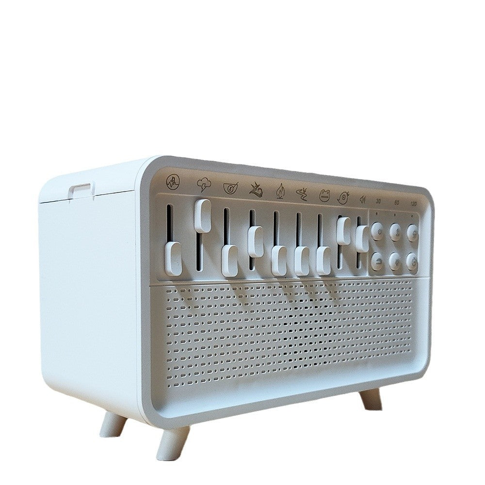 White Noise Sleep Aid Device with Bluetooth Speaker and Aromatherapy Humidifier