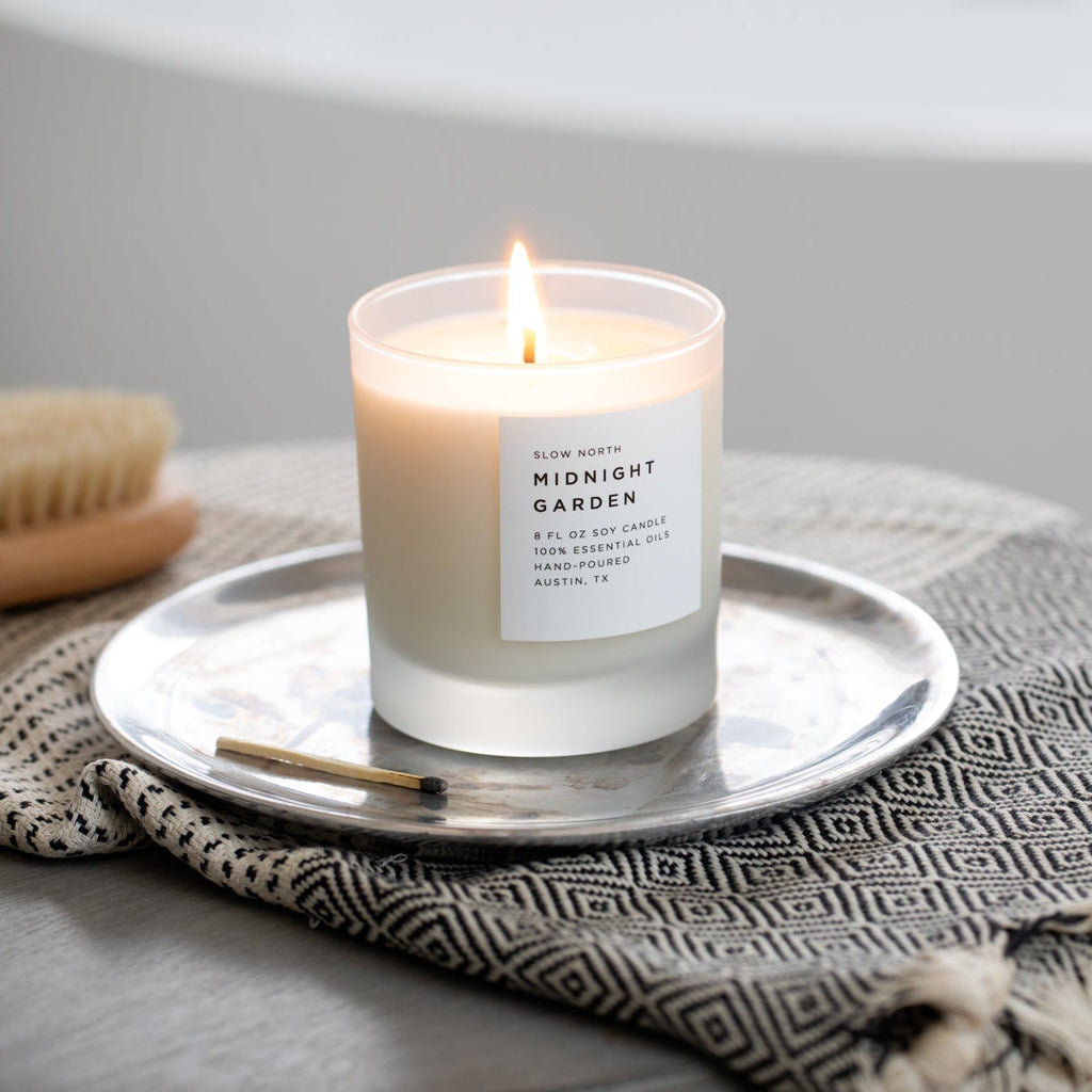 Midnight Garden - Signature Candle (Lavender + Rosemary + Geranium)