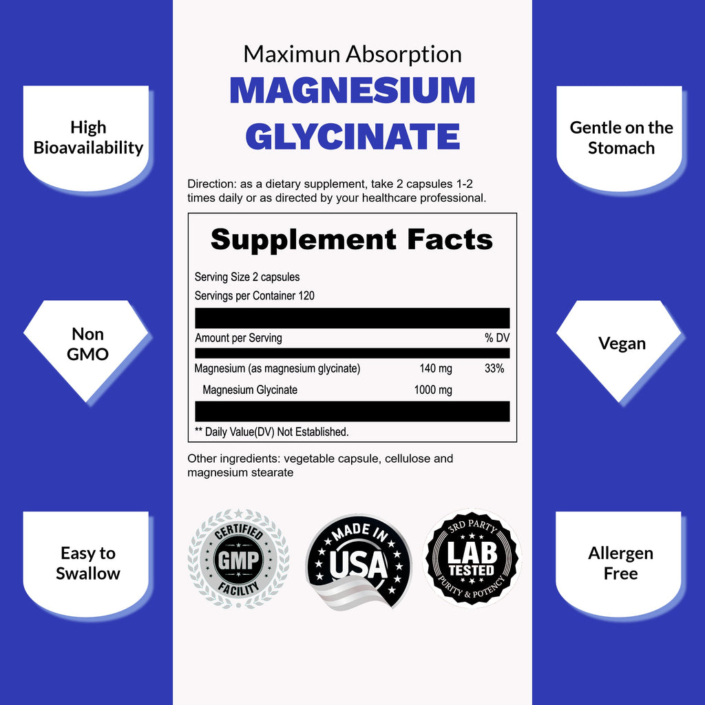 Magnesium Glycinate 500mg